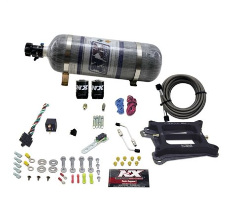 Nitrous Express 4150 4-BBL/Gasoline Nitrous Kit (100-500HP) w/Composite Bottle