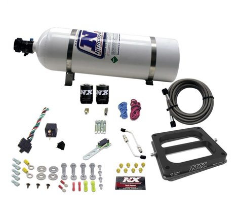 Nitrous Express Dom/Gasoline Nitrous Kit (100-500HP) w/15lb Bottle