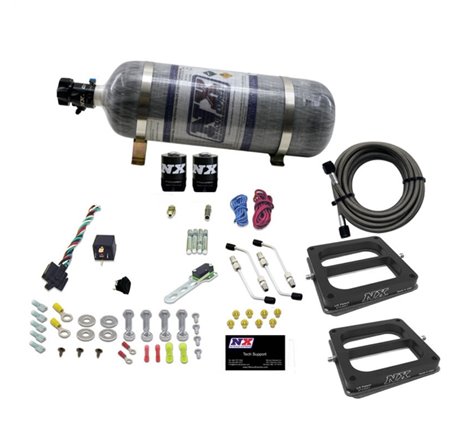 Nitrous Express Dual Dom/Gas Nitrous Kit (100-500HP) w/Composite Bottle