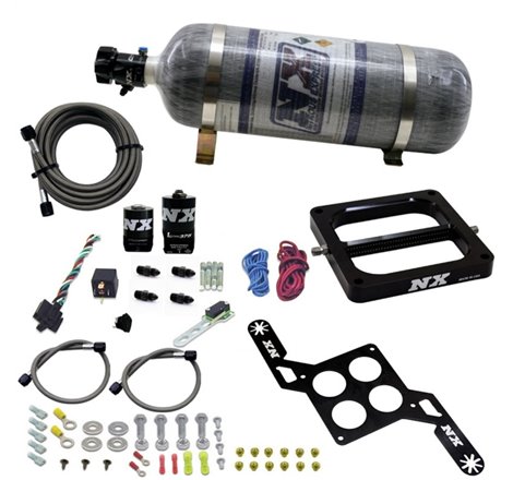 Nitrous Express 4500 RNC Conventional Nitrous Plate Kit w/.375in Solenoid w/12lb Bottle