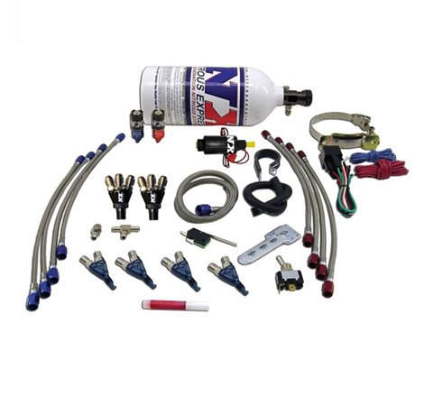 Nitrous Express 4 Cyl Piranha Nitrous Kit w/2.5lb Bottle