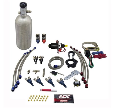 Nitrous Express 4 Cyl Piranha Nitrous Kit (For EFI Applications) w/1.4lb Bottle