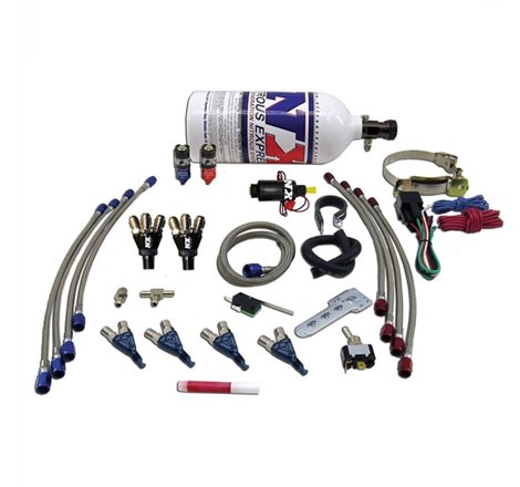 Nitrous Express 4 Cyl Piranha Nitrous Kit (For EFI Applications) w/2.5lb Bottle