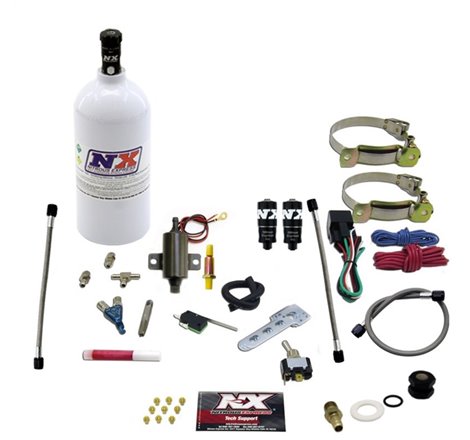 Nitrous Express 2 Cyl Piranha Nitrous Kit (V-Twins w/Single Carb) w/2.5lb Bottle