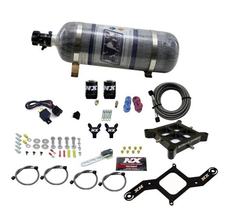 Nitrous Express 4150 Billet Crossbar Stage 6 Nitrous Kit (50-300HP) w/Composite Bottle