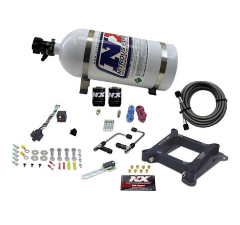 Nitrous Express 4150 Gemini Stage 6 Alcohol Nitrous Kit (50-300HP) w/10lb Bottle