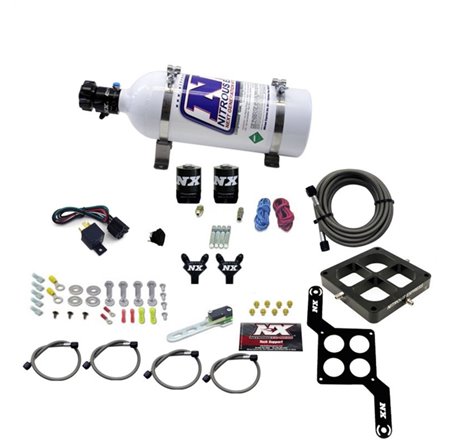 Nitrous Express Dominator Billet Crossbar Stage 6 Nitrous Kit (50-300HP) w/5lb Bottle