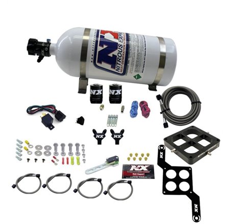 Nitrous Express Dominator Billet Crossbar Stage 6 Nitrous Kit (50-300HP) w/10lb Bottle