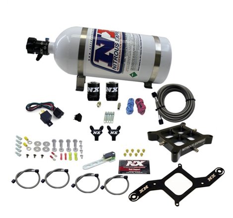 Nitrous Express 4150 Billet Crossbar Pro-Power Nitrous Kit (100-500HP) w/10lb Bottle