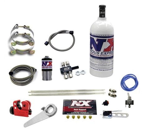 Nitrous Express Motorcycle 4 Cyl Dry Nitrous Kit-1lb Bottle