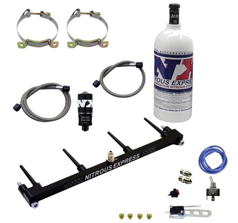 Nitrous Express Billet Spray Bar Nitrous Kit for ZX-14 w/1lb Bottle