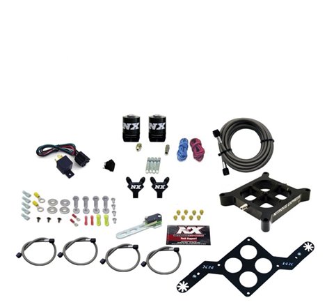 Nitrous Express 4150 Single Entry Billet Crossbar Nitrous Plate Kit (50-300HP) w/o Bottle