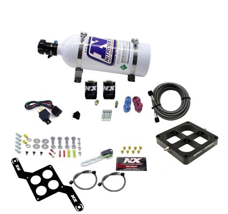 Nitrous Express Dominator Single Entry Billet Crossbar Stage 6 Nitrous Kit (50-300HP) w/5lb Bottle