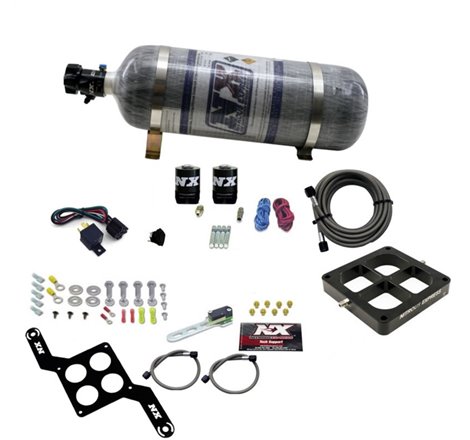 Nitrous Express Dominator Single Entry Billet Crossbar Stage 6 Nitrous Kit (50-300HP) w/Comp Bottle