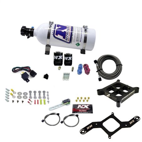 Nitrous Express 4150 Single Entry Crossbar Plate RNC Nitrous Kit (250-750HP) w/5lb Bottle