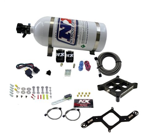 Nitrous Express 4150 Single Entry Crossbar Plate RNC Nitrous Kit (250-750HP) w/10lb Bottle