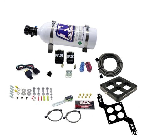 Nitrous Express Dominator Single Entry Billet Crossbar RNC Nitrous Kit (250-750HP) w/5lb Bottle