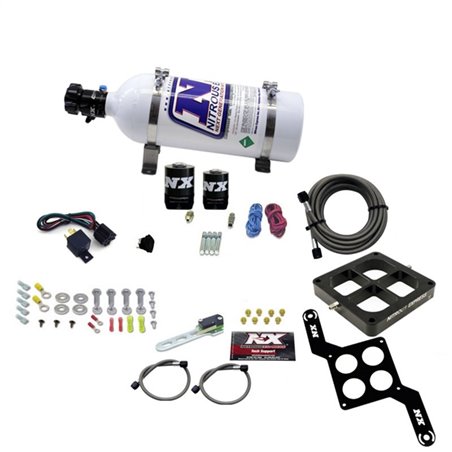 Nitrous Express Dominator Single Entry Billet Crossbar RNC Nitrous Kit (250-750HP) w/5lb Bottle