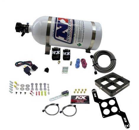 Nitrous Express Dominator Single Entry Billet Crossbar RNC Nitrous Kit (250-750HP) w/10lb Bottle