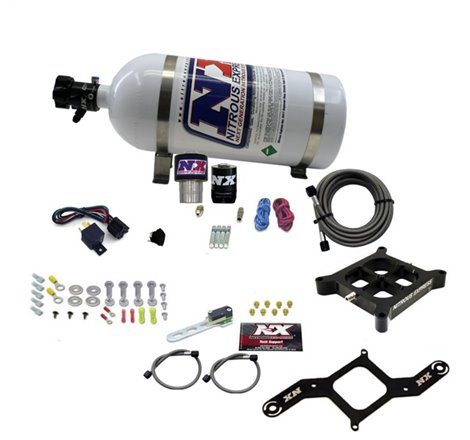 Nitrous Express Single Entry Crossbar RNC .178 4500 Flange Nitrous Kit (250-650HP) w/10lb Bottle