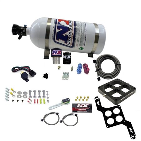 Nitrous Express Single Entry Crossbar RNC .178 4500 Flange Nitrous Kit (250-650HP) w/10lb Bottle