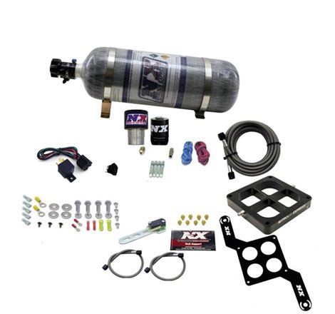 Nitrous Express Single Entry Crossbar RNC .178 4500 Flange Nitrous Kit (250-650HP) w/Comp Bottle