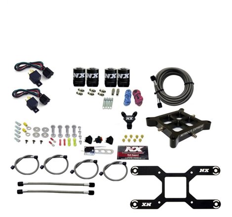 Nitrous Express 4150 Dual Stage Billet Crossbar Nitrous Kit (50-300 & 100-500HP) w/o Bottle