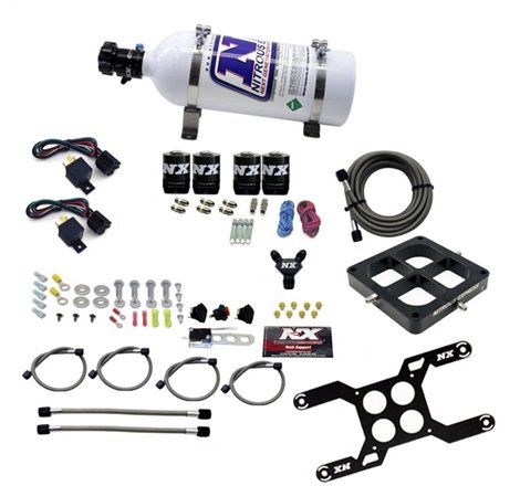 Nitrous Express Dominator Dual Stage Billet Crossbar Nitrous Kit (50-300 & 100-500HP) w/5lb Bottle