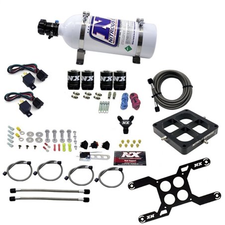 Nitrous Express Dominator Dual Stage Billet Crossbar Nitrous Kit (50-300 & 100-500HP) w/5lb Bottle