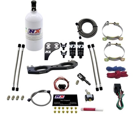 Nitrous Express Polaris RZR 1000cc Nitrous Plate Kit w/2.5lb Bottle