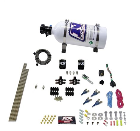 Nitrous Express 4 Cyl Gas Nitrous Kit (100-250HP) w/5lb Bottle