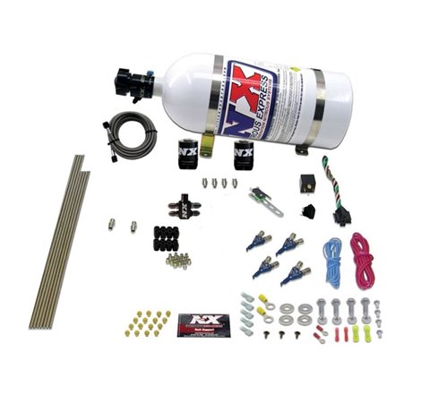 Nitrous Express 4 Cyl Gas Nitrous Kit (100-250HP) w/10lb Bottle