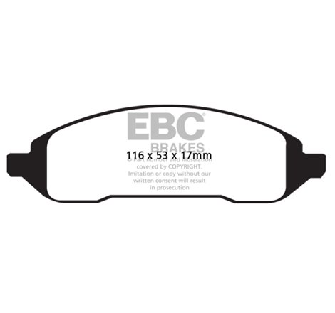 EBC 04-07 Ford Freestar 3.9 Greenstuff Rear Brake Pads