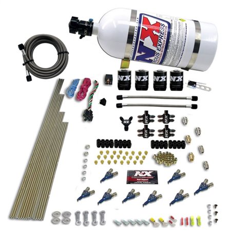 Nitrous Express 8 Cyl Alcohol Nitrous Kit (250-550HP) w/10lb Bottle