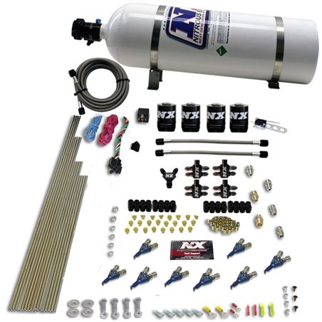 Nitrous Express 8 Cyl Alcohol Nitrous Kit (250-550HP) w/15lb Bottle