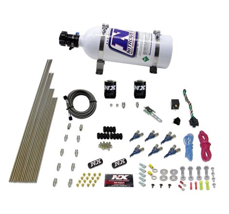 Nitrous Express 6 Cyl Gas Nitrous Kit (150-375HP) w/5lb Bottle