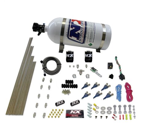 Nitrous Express V6AN Gasoline EFI Nitrous Kit (150-375HP) w/10lb Bottle