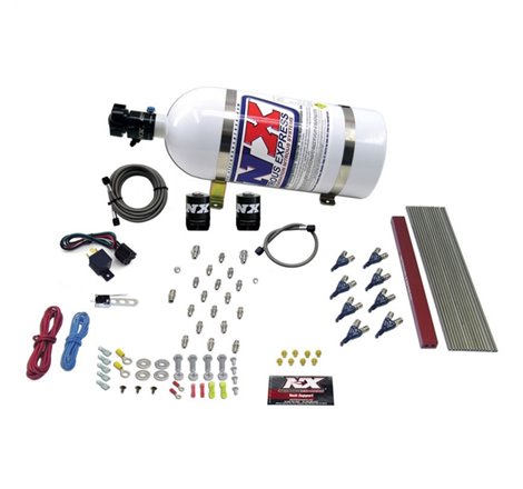 Nitrous Express GM LT1/LS1 Pro Piranha Nozzle Gas Nitrous Kit w/10lb Bottle