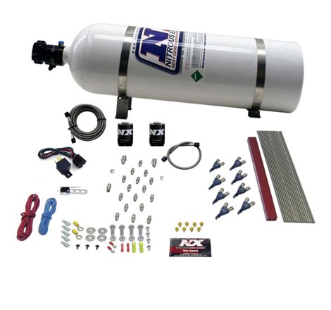 Nitrous Express GM LT1/LS1 Pro Piranha Nozzle Gas Nitrous Kit w/15lb Bottle