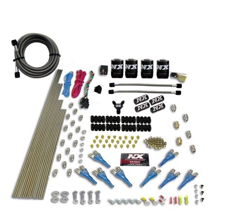 Nitrous Express 8 Cyl Shark Direct Port 4 Solenoids Nitrous Kit (200-600HP) w/o Bottle