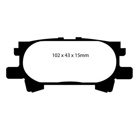 EBC 04-07 Lexus RX330 3.3 Greenstuff Rear Brake Pads