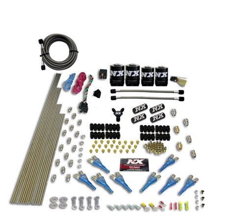 Nitrous Express 8 Cyl Shark Direct Port 4 Solenoids Nitrous Kit (200-600HP) w/o Bottle