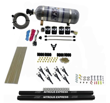 Nitrous Express Pro-Shk/Gas Nitrous Kit (200-600HP) w/Rails and Composite Bottle