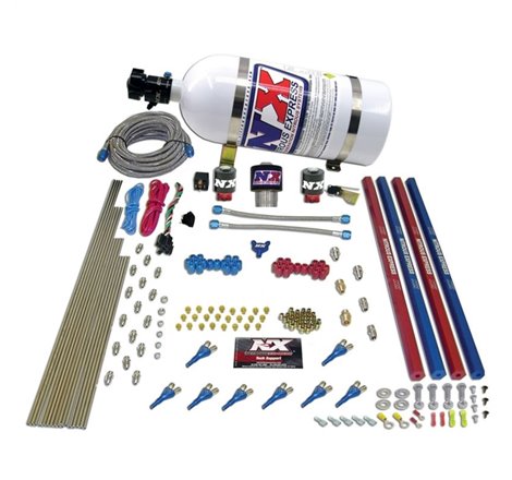 Nitrous Express Pro-Shk/Gas Nitrous Kit (200-600HP) w/Rails and 10lb Bottle