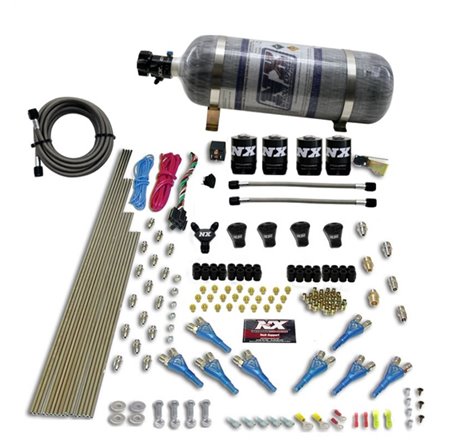 Nitrous Express Pro-Shk/Gas 4 Solenoids Nitrous Kit (250-650HP) w/Composite Bottle