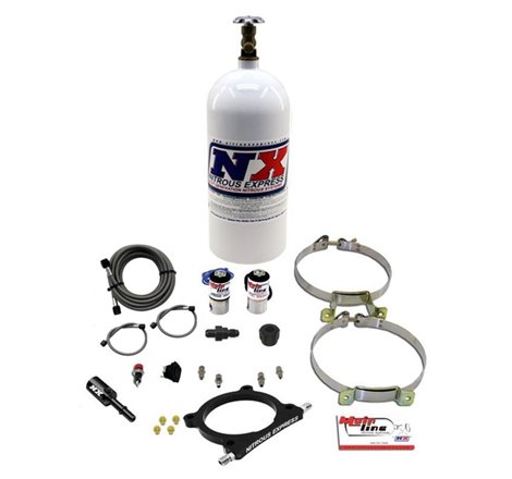 Nitrous Express 11-17 Ford Mustang GT Coyote 5.0L Mainline EFI Nitrous Plate Kit w/10lb Bottle