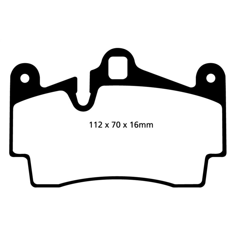 EBC 04-07 Porsche Cayenne 3.2 Redstuff Rear Brake Pads