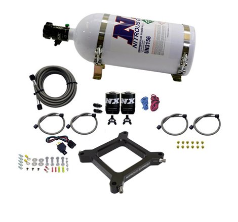 Nitrous Express 4150 Assassin Plate Stage 6 Nitrous Kit (50-300HP) w/10lb Bottle