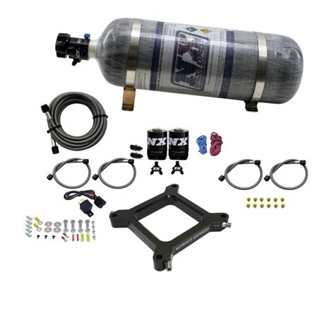 Nitrous Express 4150 Assassin Plate Stage 6 Nitrous Kit (50-300HP) w/12lb Bottle