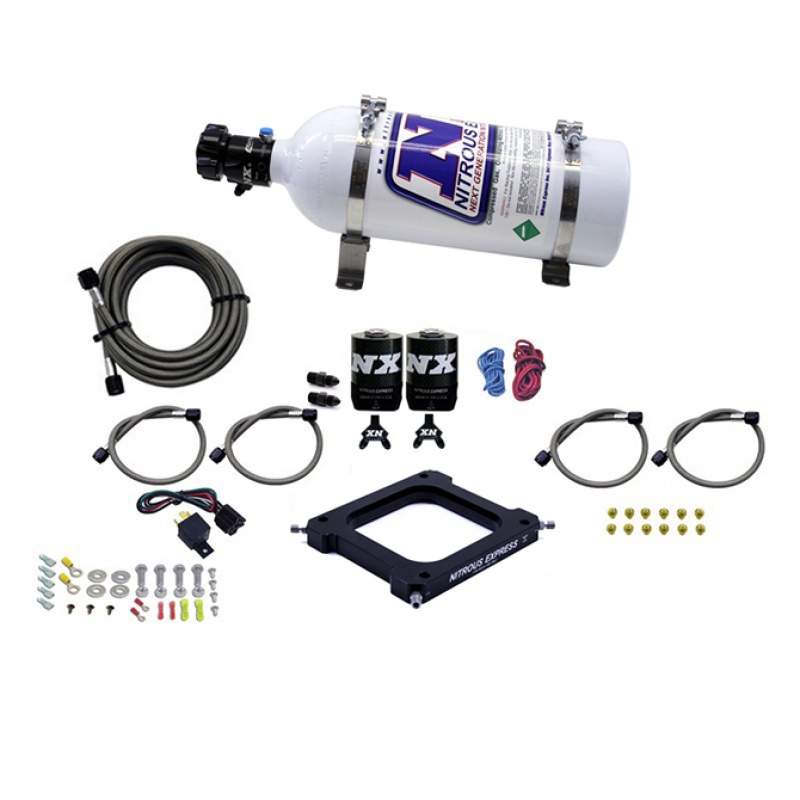 Nitrous Express 4500 Assassin Plate Stage 6 Nitrous Kit (50-300HP) w/5lb Bottle